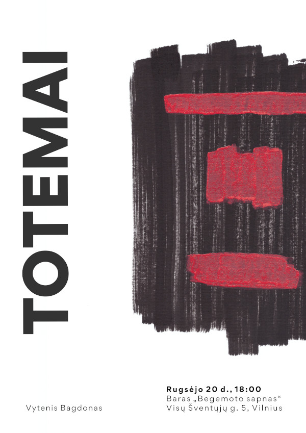 „Totemai“ pristatymo plakatas